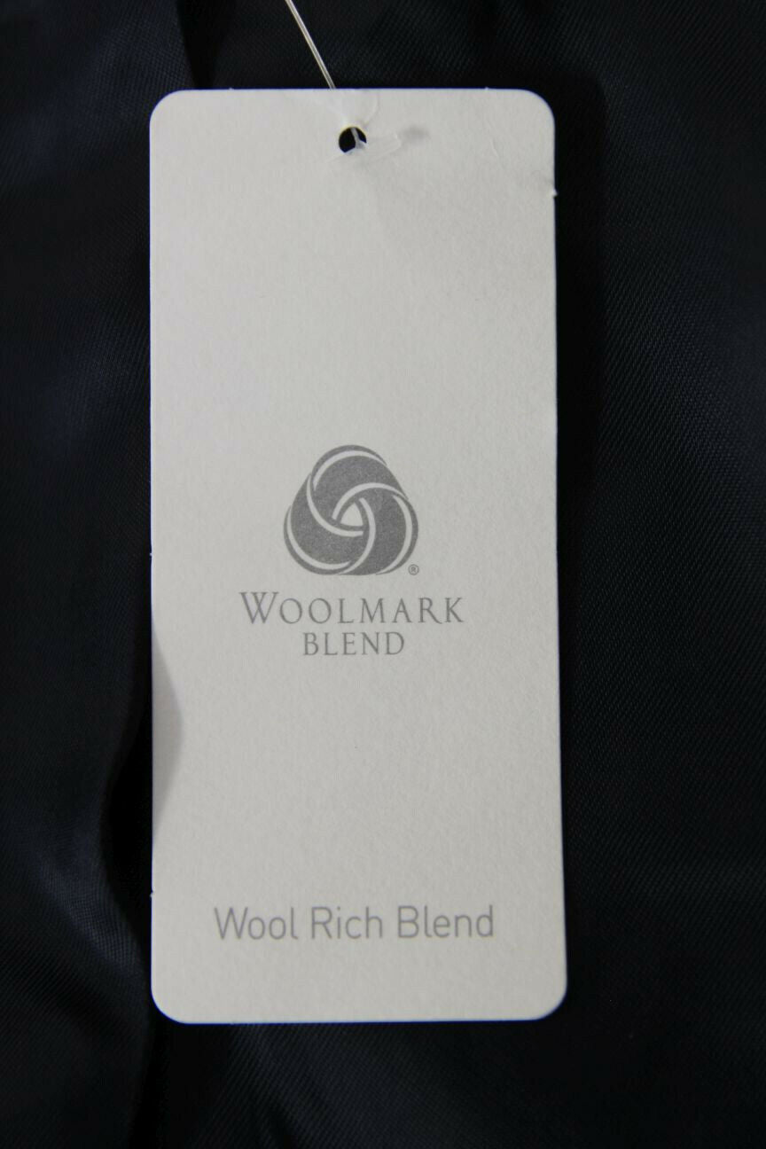 BRAND NEW WOOL RICH BLEND BLUE JACKET: 40 INCH CHEST (REGULAR FIT)