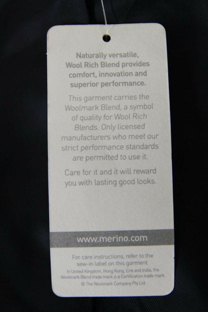 BRAND NEW WOOL RICH BLEND BLUE JACKET: 40 INCH CHEST (REGULAR FIT)