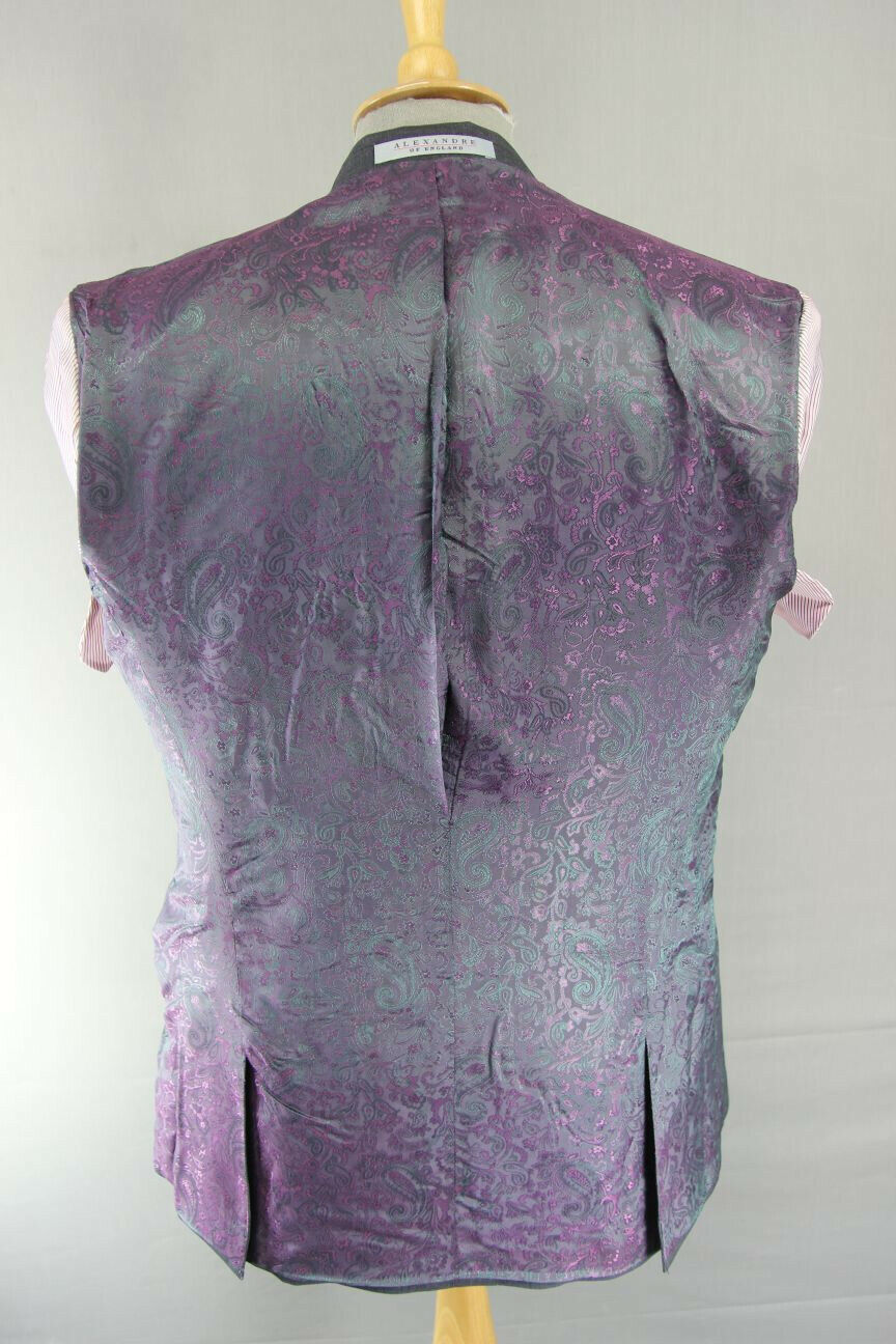 BRAND NEW PURE WOOL ITALIAN FABRIC GREY JACKET: 38" CHEST (REGULAR OR SHORT FIT)