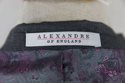 BRAND NEW PURE WOOL ITALIAN FABRIC GREY JACKET: 38" CHEST (REGULAR OR SHORT FIT)