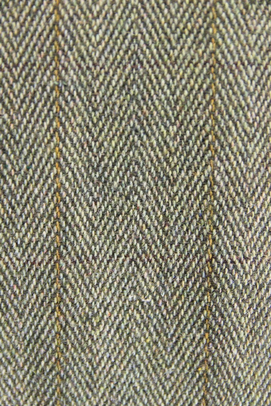 OPENAIR ENGLISH MADE COUNTRY SPORTS HERRINGBONE/CHECK WOOL BLEND TWEED COAT 42IN
