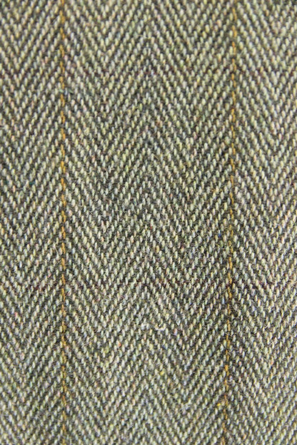 OPENAIR ENGLISH MADE COUNTRY SPORTS HERRINGBONE/CHECK WOOL BLEND TWEED COAT 42IN