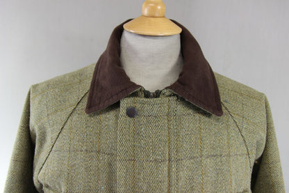 BOY'S JACK ORTON UK MADE COUNTRY SPORTS CHECKED WOOL BLEND TWEED COAT: AGE 12