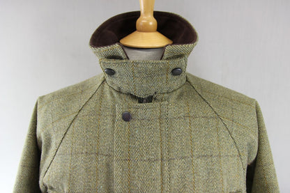 BOY'S JACK ORTON UK MADE COUNTRY SPORTS CHECKED WOOL BLEND TWEED COAT: AGE 12