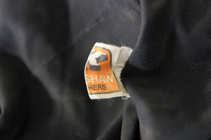 VINTAGE KERSHAW LEATHERS CLASSIC BLACK BIKER JACKET 38-40 INCH