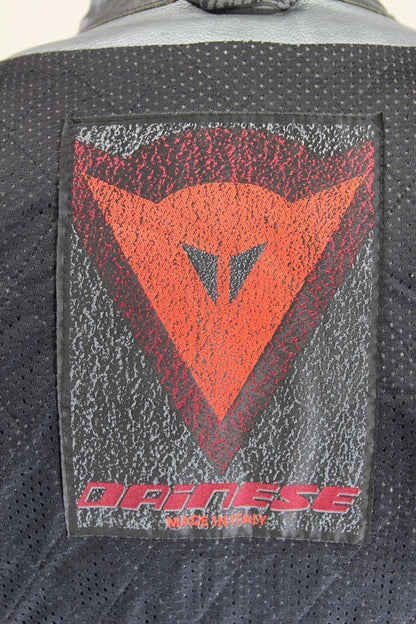 DAINESE VINTAGE USA 200 CLASSIC BARRY SHEENE LEATHER BIKER JCKT + CE ARMOUR 48IN
