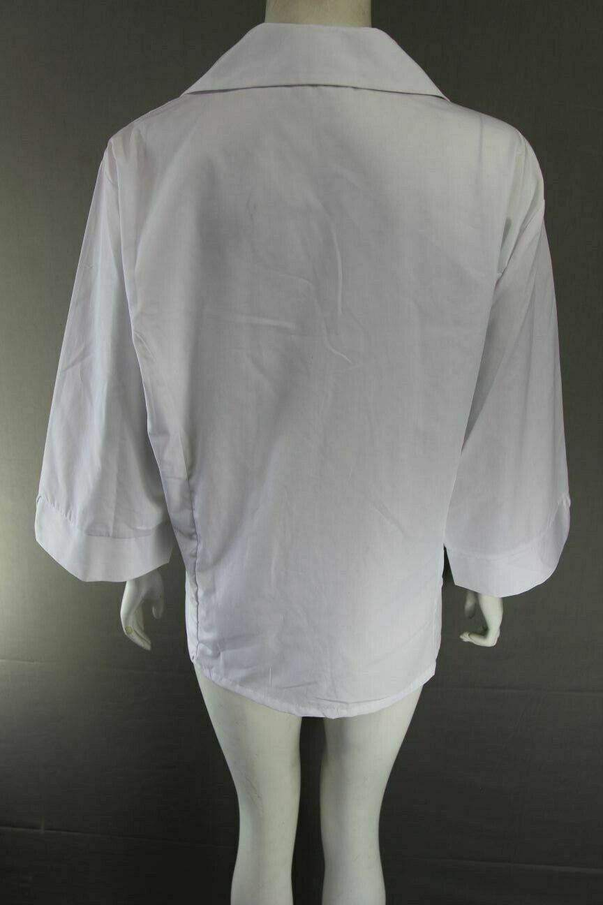 10 x GEORGE LADIES WHITE PLUS SIZED BLOUSE SIZE 24 . FREE DELIVERY