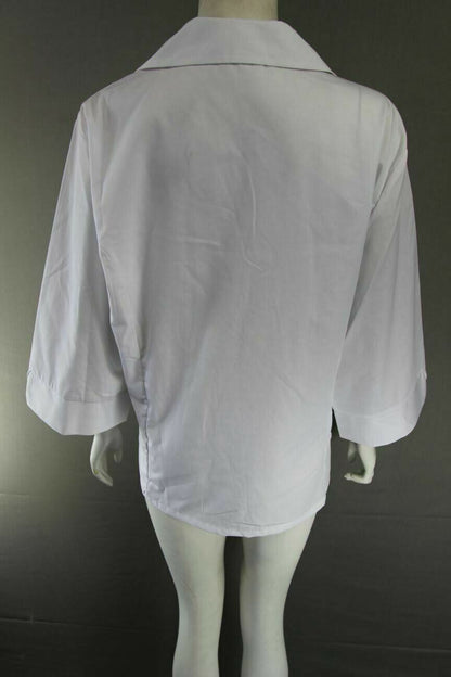 10 x GEORGE LADIES WHITE PLUS SIZED BLOUSE SIZE 24 . FREE DELIVERY