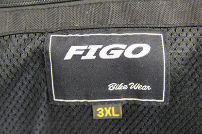 *UNWORN* FIGO KATRINA BLACK & RED LEATHER BIKER JACKET WITH CE ARMOUR: 40 IN/3XL