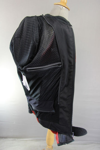 WEISE LEATHER BIKER JACKET WITH SHOULDER & ELBOW KNOX CE ARMOUR 40 INCH