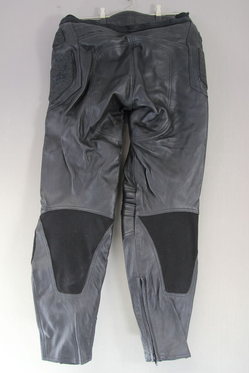 HEIN GERICKE STREETLINE LEATHER BIKER TRSRS+ARMOUR/KNEE SLIDERS WAIST 36/LEG 33"