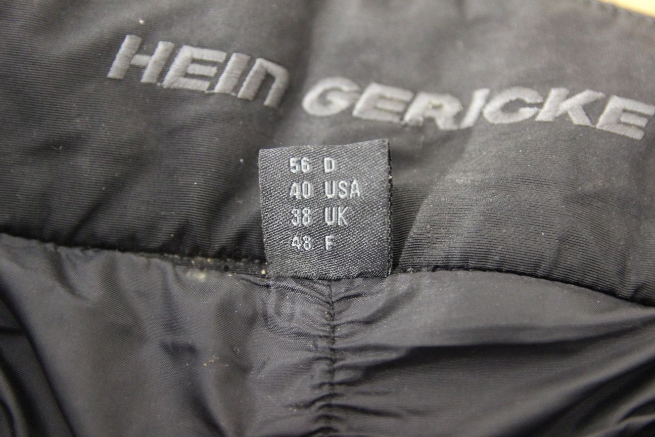 HEIN GERICKE STREETLINE LEATHER BIKER TRSRS+ARMOUR/KNEE SLIDERS WAIST 36/LEG 33"