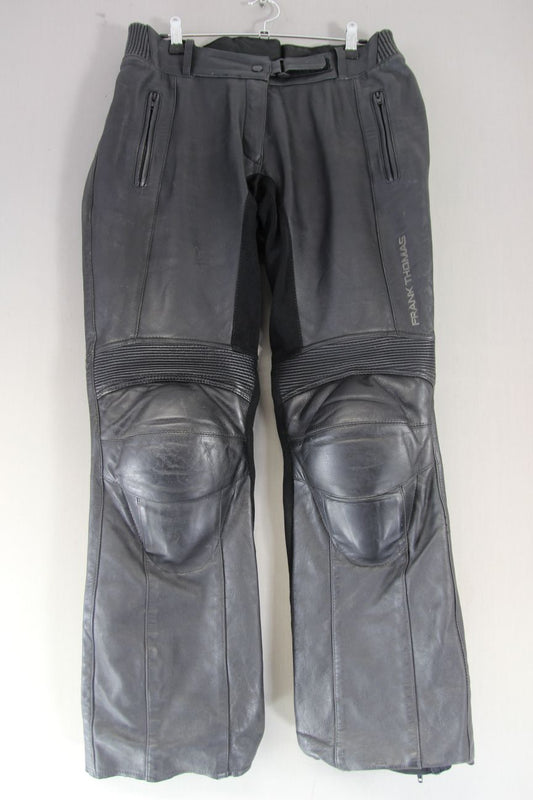 FRANK THOMAS LADY RIDER LEIAH BIKER TROUSERS + CE ARMOUR SIZE10 WAIST 32/LEG 31"