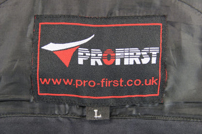 PROFIRST LADIES BLACK & WHITE LEATHER CAFE RACER STYLE BIKER JCKT + ARMOUR 36"/L