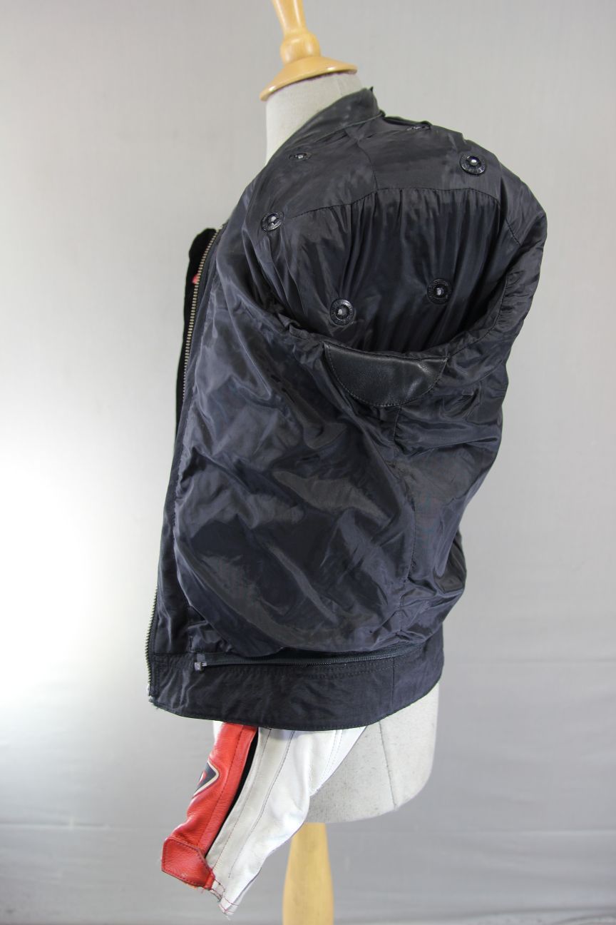HEIN GERICKE PRO SPORTS LEATHER BIKER JACKET WITH HIPROTEC CE ARMOUR 36 INCH