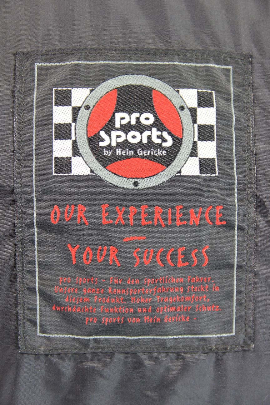 HEIN GERICKE PRO SPORTS LEATHER BIKER JACKET WITH HIPROTEC CE ARMOUR 38 INCH