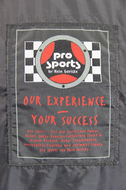HEIN GERICKE PRO SPORTS LEATHER BIKER JACKET WITH HIPROTEC CE ARMOUR 38 INCH
