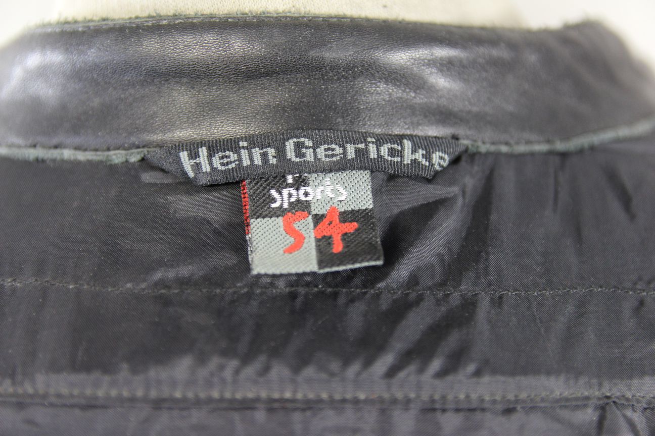 HEIN GERICKE PRO SPORTS LEATHER BIKER JACKET WITH HIPROTEC CE ARMOUR 38 INCH