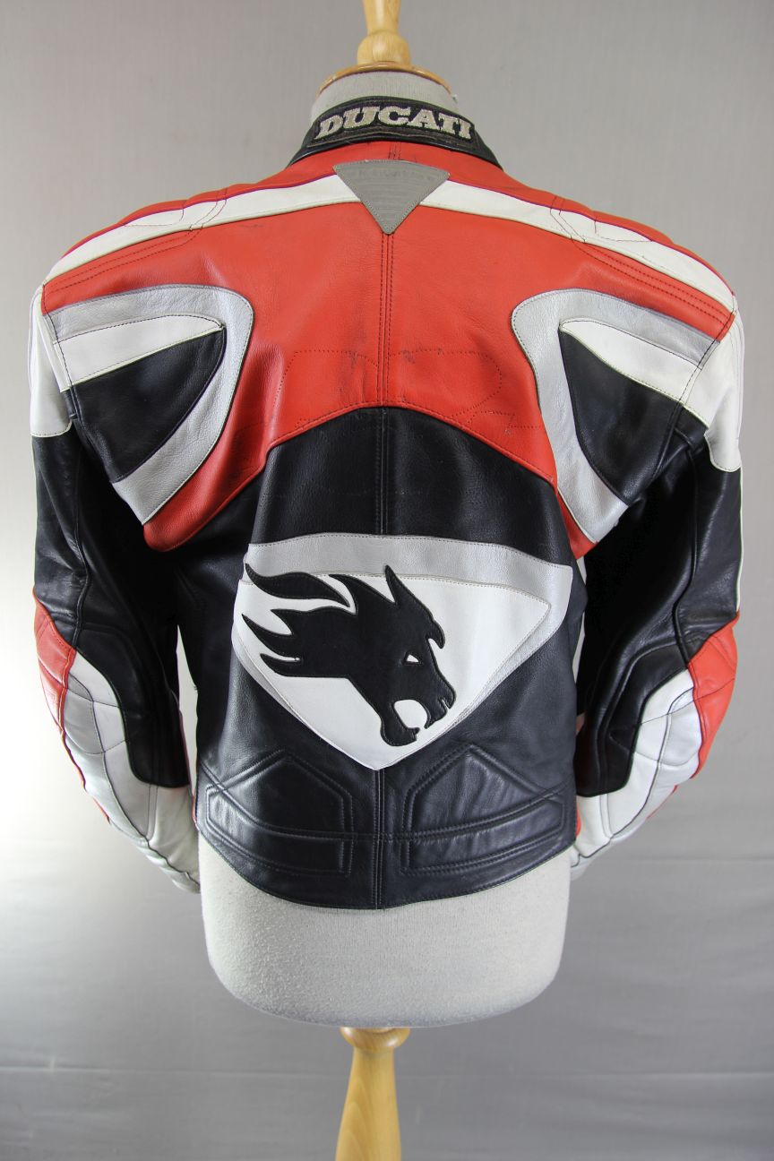 HEIN GERICKE PRO SPORTS LEATHER BIKER JACKET WITH HIPROTEC CE ARMOUR 36 INCH
