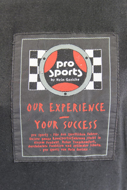 HEIN GERICKE PRO SPORTS LEATHER BIKER JACKET WITH HIPROTEC CE ARMOUR 36 INCH