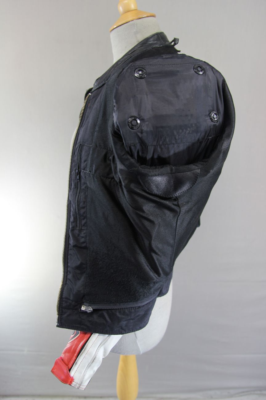 HEIN GERICKE PRO SPORTS LEATHER BIKER JACKET WITH HIPROTEC CE ARMOUR 36 INCH