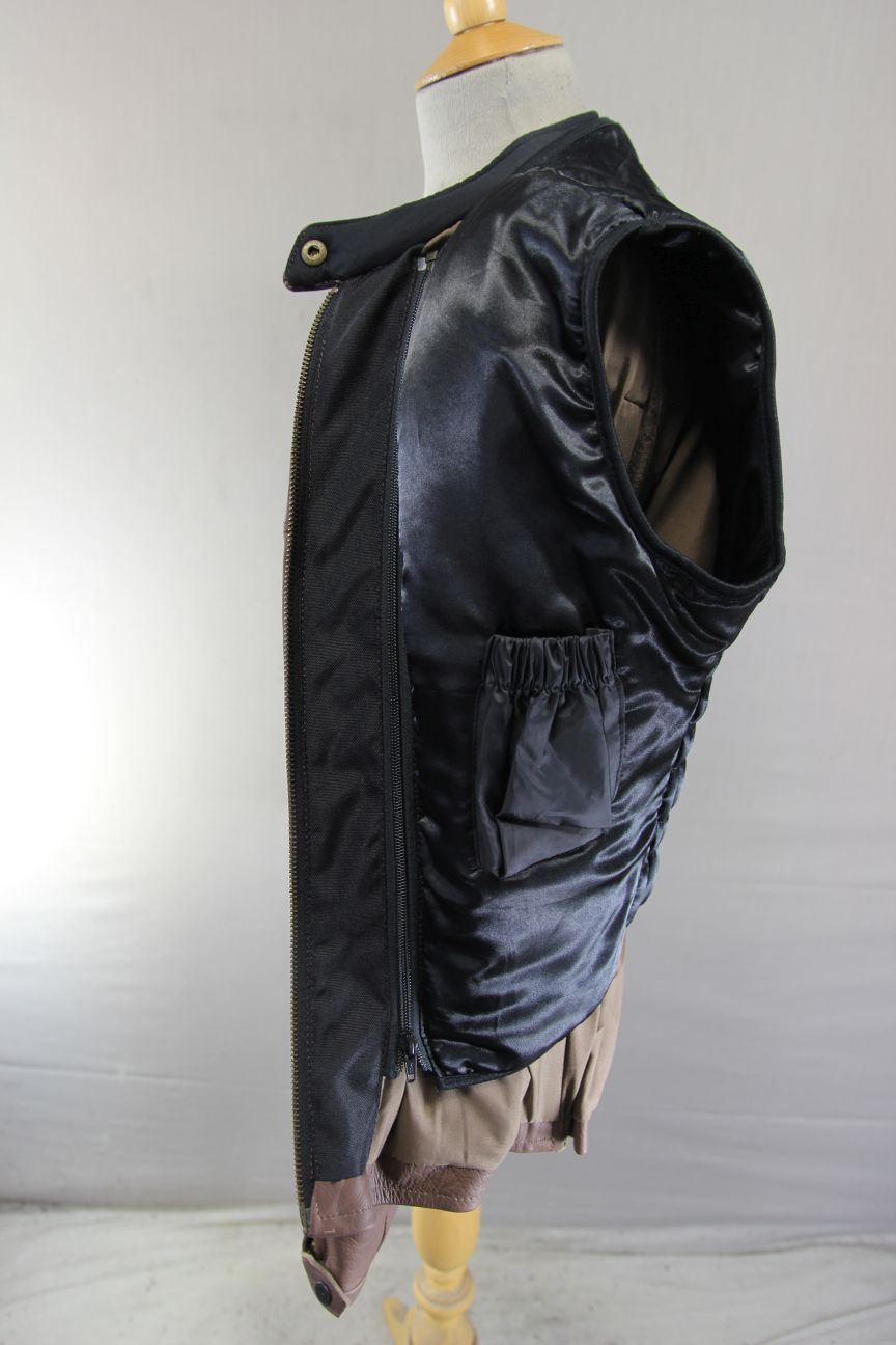 FRANK THOMAS LADY RIDER LEIAH BROWN LEATHER BIKER JACKET+THERMAL LINING SIZE 12