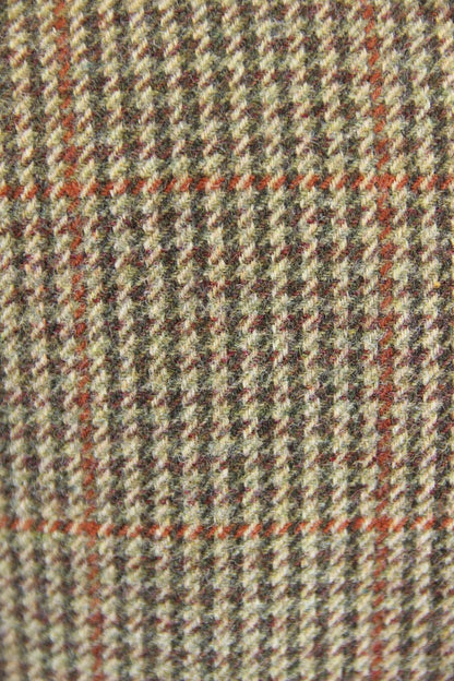 BRITISH MADE BEAVER 3 POCKET BROWN HOUNDSTOOTH CHECKED JACKET 40 INCH (REG FIT)