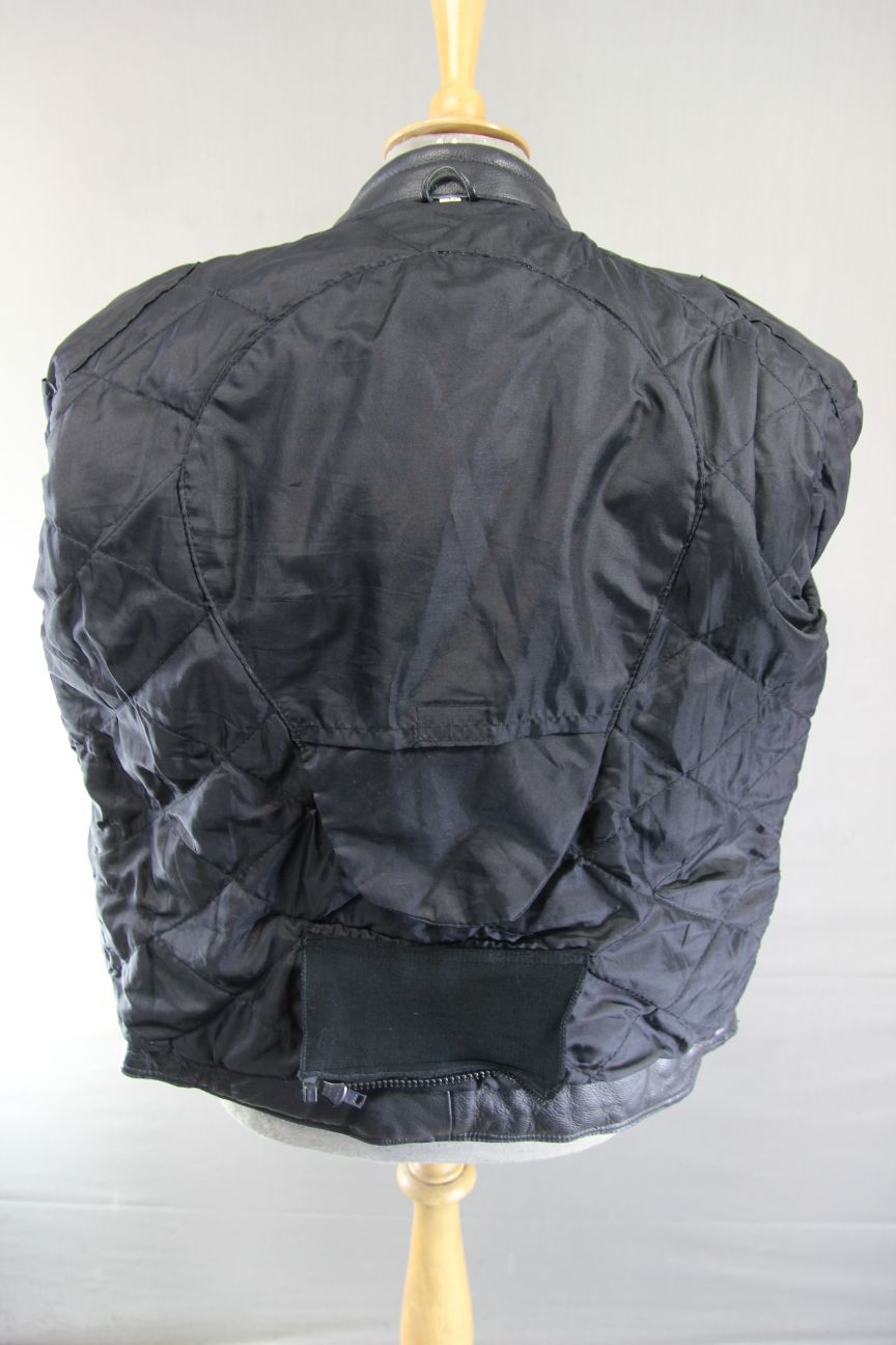 LADIES CLASSIC BLACK LEATHER BIKER JACKET 40-42 INCH CHEST/SIZE 18
