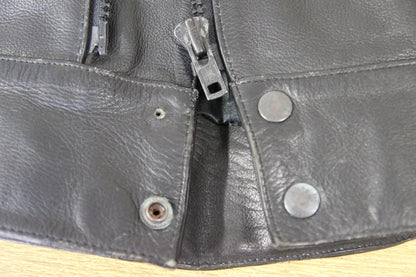CLASSIC SPORTEX MAXX BLACK LEATHER BIKER JACKET 40 INCHES