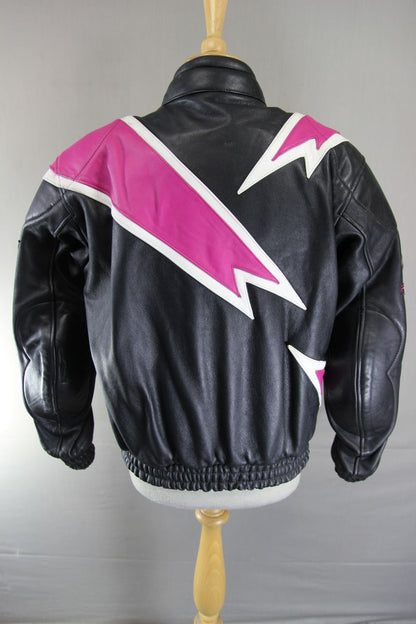 FRANK THOMAS COWHIDE LEATHER ARMASPORT BIKER JACKET WITH BACK PROTECTOR 40 INCH