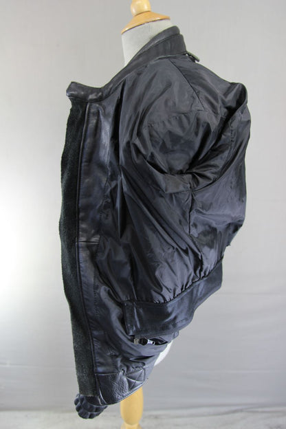 FRANK THOMAS COWHIDE LEATHER ARMASPORT BIKER JACKET WITH BACK PROTECTOR 40 INCH