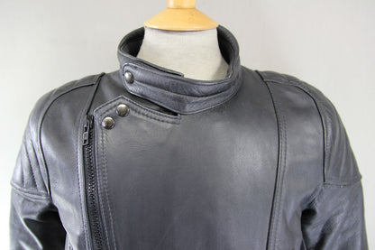 CLASSIC SPORTEX A5 BLACK LEATHER BIKER JACKET 40-42 INCH