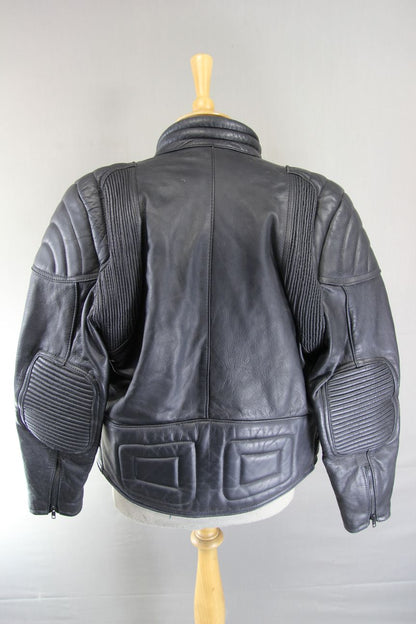 CLASSIC SPORTEX A5 BLACK LEATHER BIKER JACKET 40-42 INCH