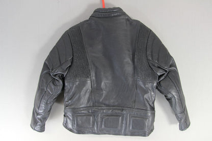 BOY'S/CHILD'S SKIN CLASSIC BLACK COWHIDE LEATHER BIKER JACKET 28-30 INCH CHEST