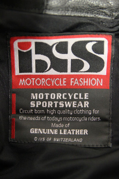 IXS BLACK LEATHER BIKER TROUSERS WITH CE ARMOUR WAIST 28 INCH/INSIDE LEG 29 INCH
