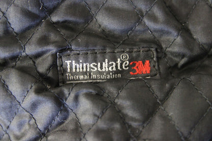 CLASSIC JTS BLACK LEATHER THINSULATE 3M THERMAL LINED BIKER JACKET 40-42 INCH