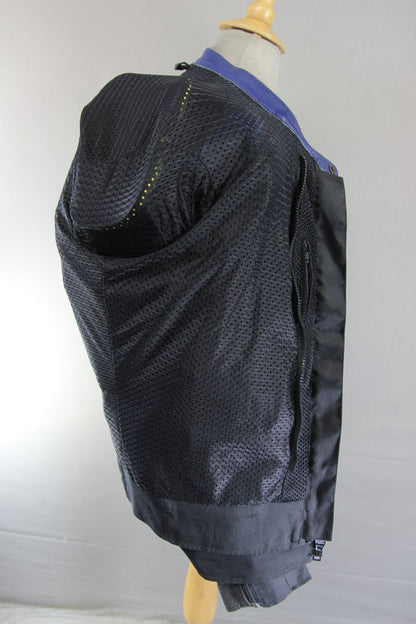 AKITO ALL WEATHER LEATHER & TEXTILE BIKER JACKET WITH REMOVABLE CE ARMOUR 44 IN