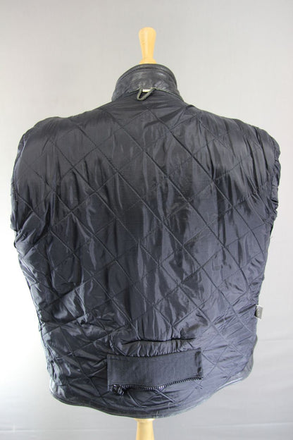CLASSIC BLACK LEATHER BIKER JACKET 42-44 INCH