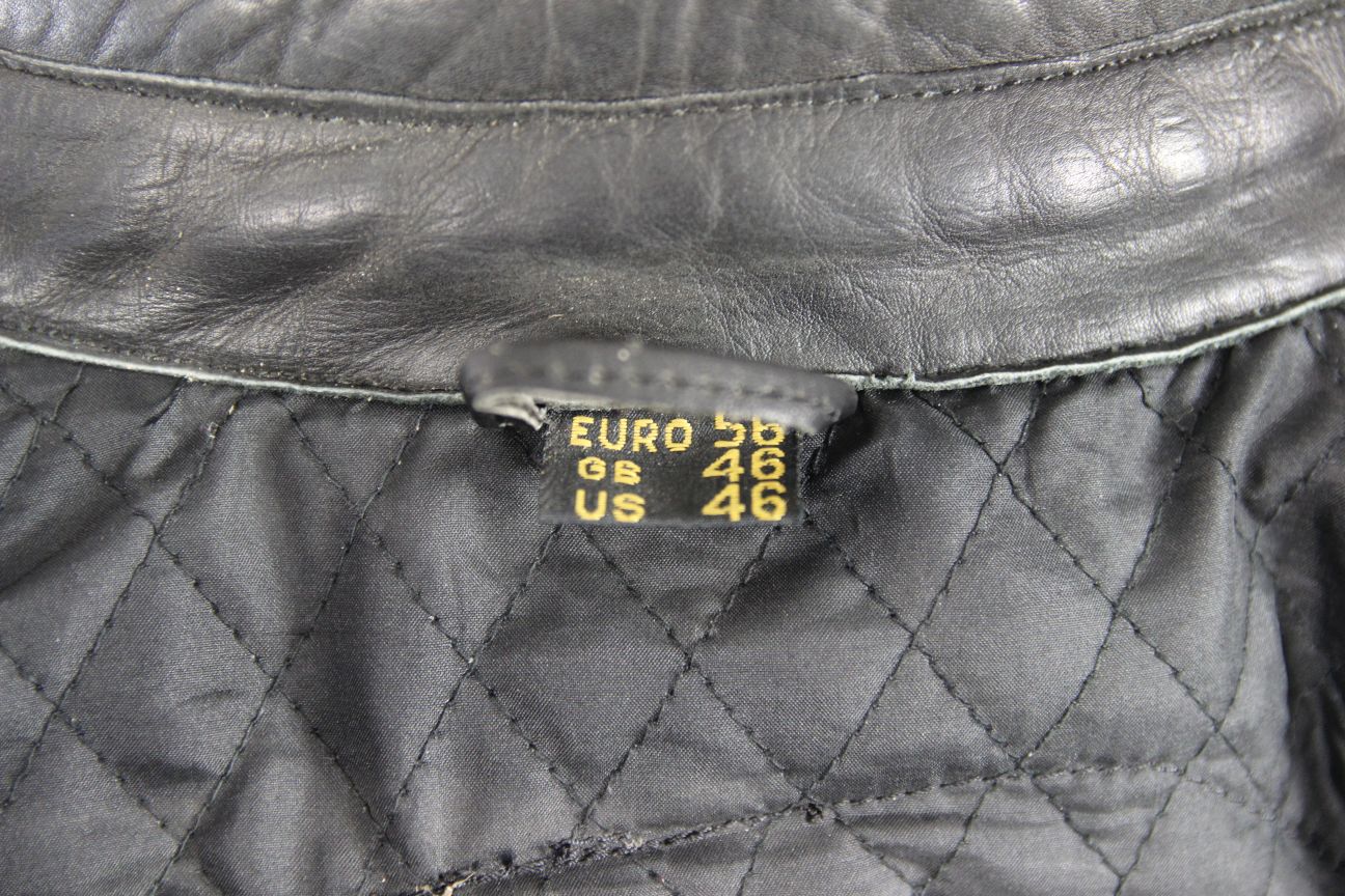 AKITO APOLLO PLUS LEATHER BIKER JACKET + BACK, SHOULDER & ELBOW PROTECTORS 42 IN