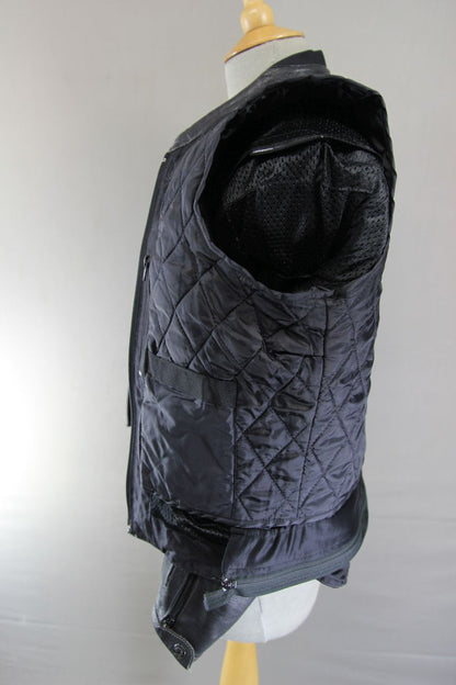 ALPINESTARS STELLA BLACK COW LEATHER BIKER JACKET WITH THERMAL LINING: SIZE 12