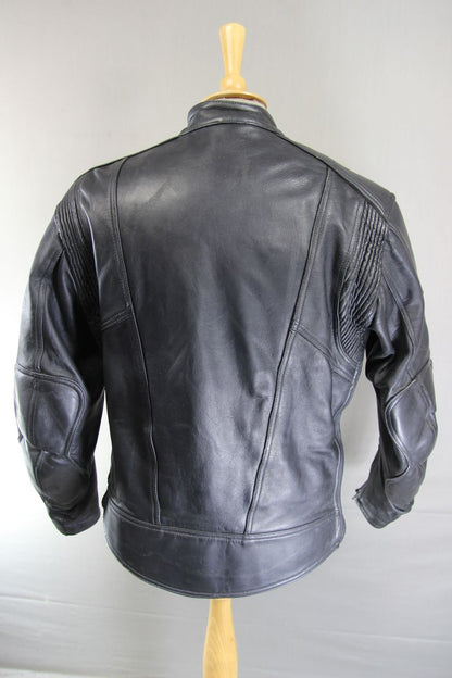 HOCO CLASSIC BLACK LEATHER JACKET 42-44 INCH CHEST