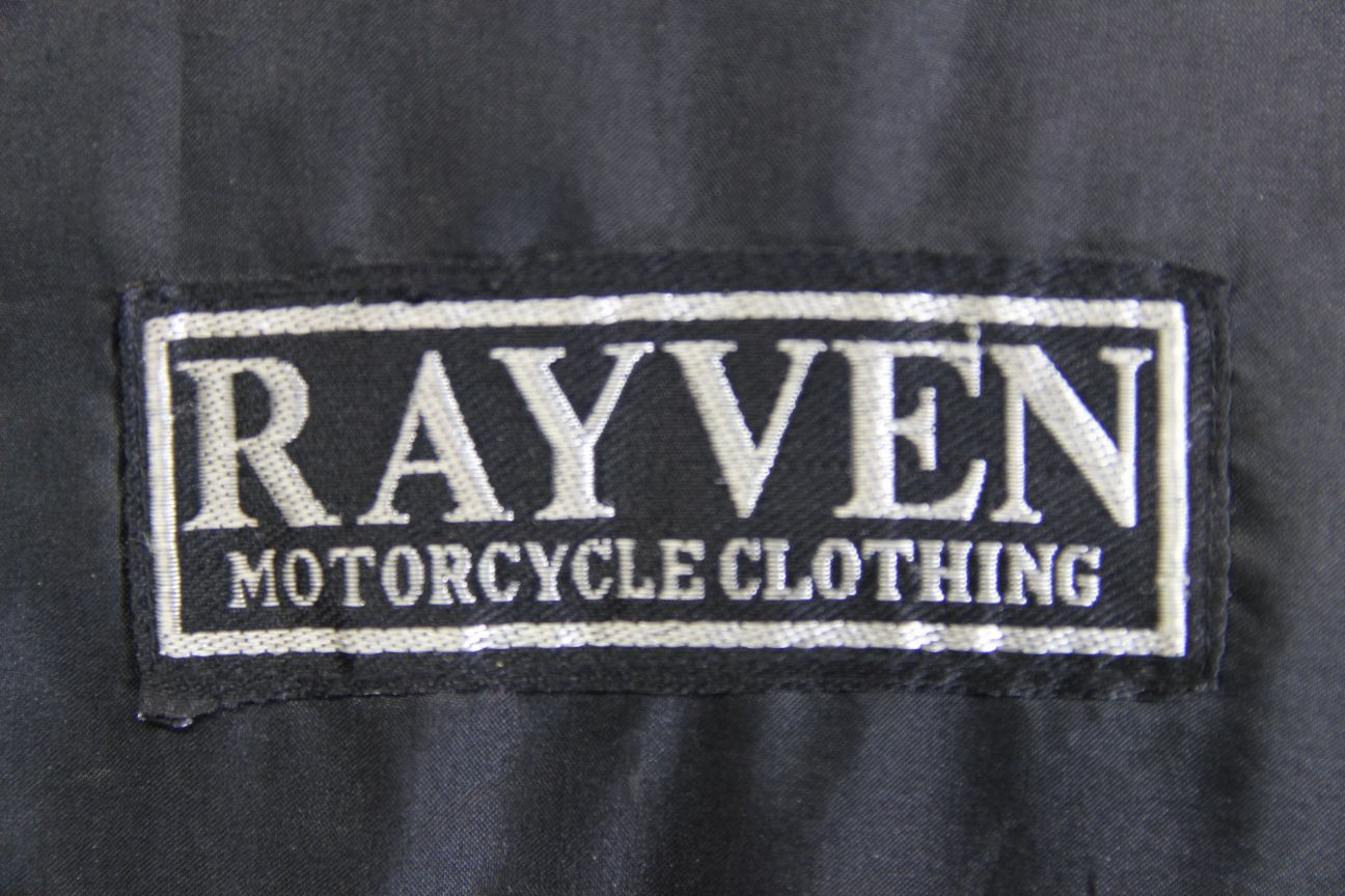CLASSIC RAYVEN BLACK LEATHER BIKER JACKET 38-40 INCH CHEST