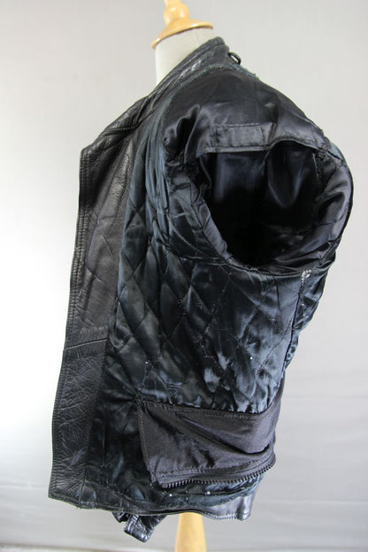 CLASSIC FIELDSHEER BLACK LEATHER BIKER JACKET 40-42 INCH CHEST