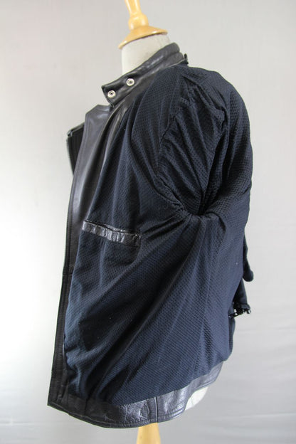 CLASSIC PROTO BLACK LEATHER BIKER JACKET 40-42 INCH CHEST