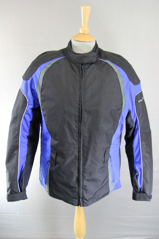 FRANK THOMAS LADY RIDER TEXTILE BIKER JACKET + CE ARMOUR & THERMAL LINING 38"/L