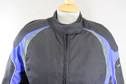 FRANK THOMAS LADY RIDER TEXTILE BIKER JACKET + CE ARMOUR & THERMAL LINING 38"/L