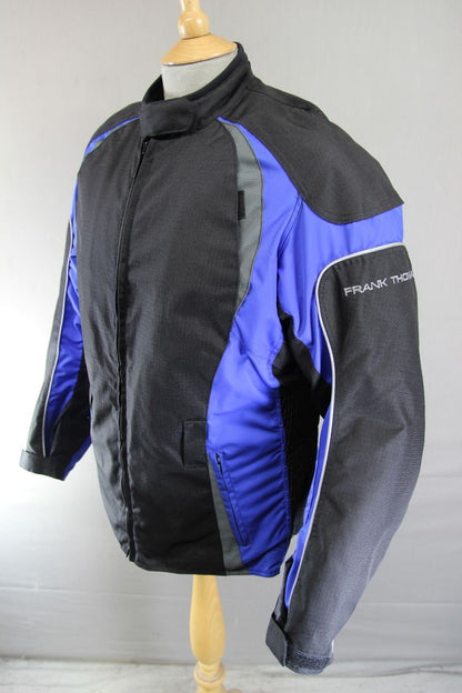 FRANK THOMAS LADY RIDER TEXTILE BIKER JACKET + CE ARMOUR & THERMAL LINING 38"/L