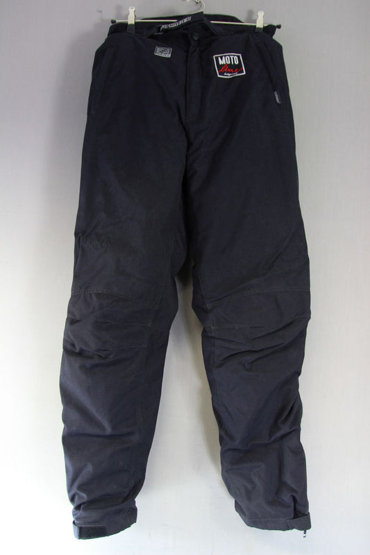 MOTO LINE VOYAGER BLACK TEXTILE BIKER TROUSERS + THERMAL LINER WAIST 34"/LEG 32"