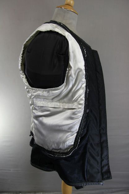 FRANK THOMAS LADY RIDER BLACK LEATHER BIKER JCKT + ARMOUR/THERMAL LINING SIZE 14