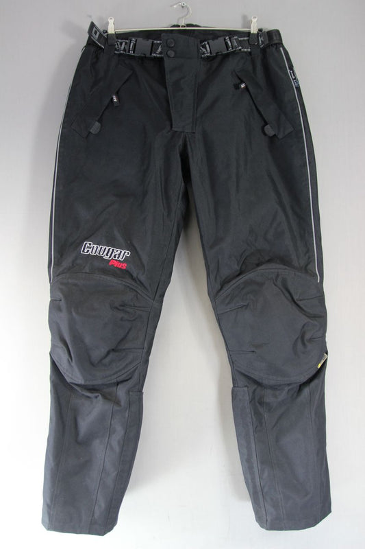 AKITO COUGAR PLUS BLACK TEXTILE BIKER TROUSERS + CE ARMOUR: WAIST 40/LEG 35"/3XL